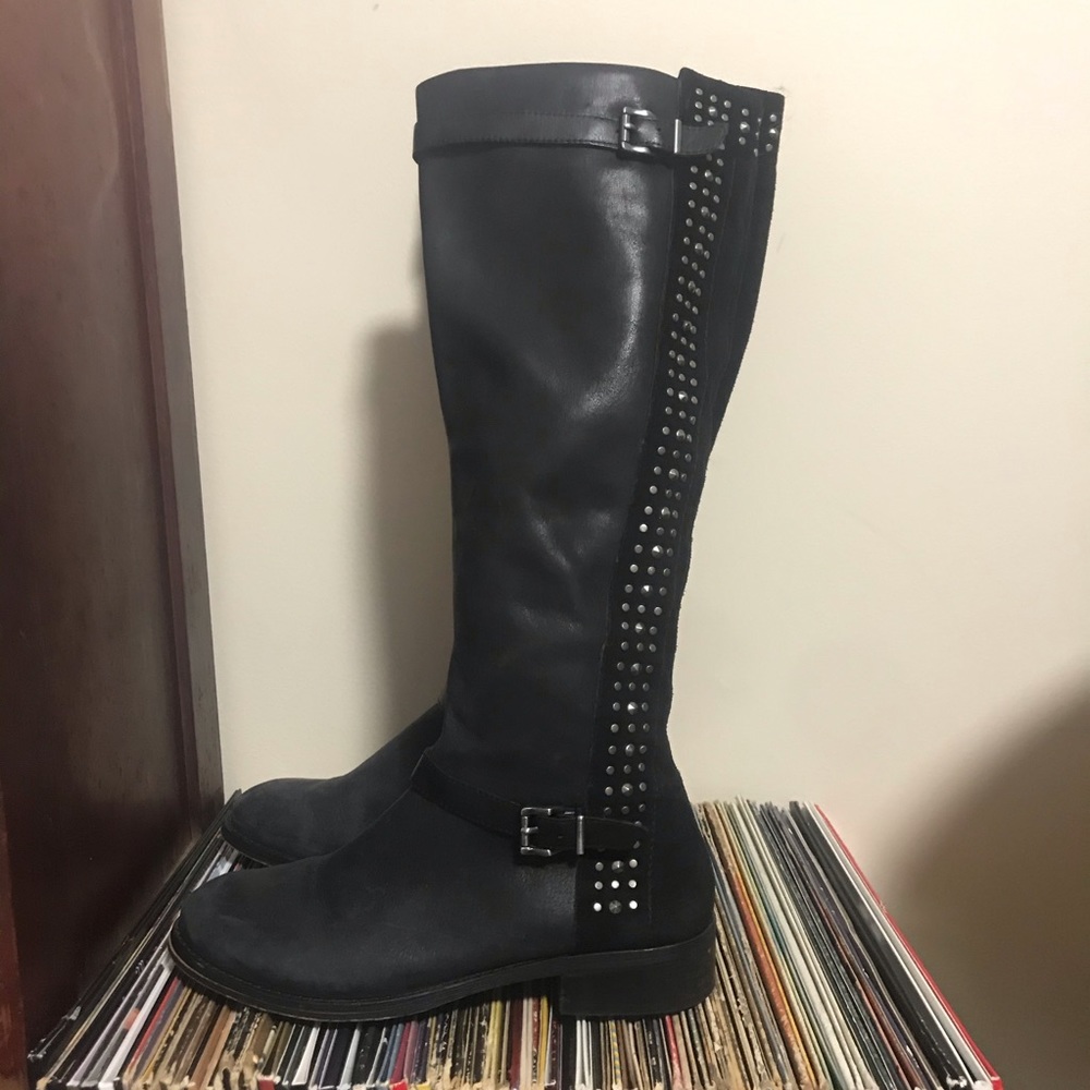 Jessica Simpson Black Studded Boots
